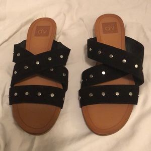 Dolce Vita Black Studded Sandals